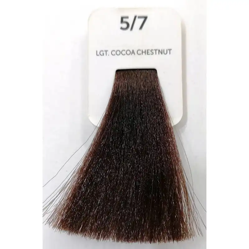 رنگ مو اویستر شماره 5/7 حجم 100 میلی لیتر رنگ فندقی کاکائویی روشن