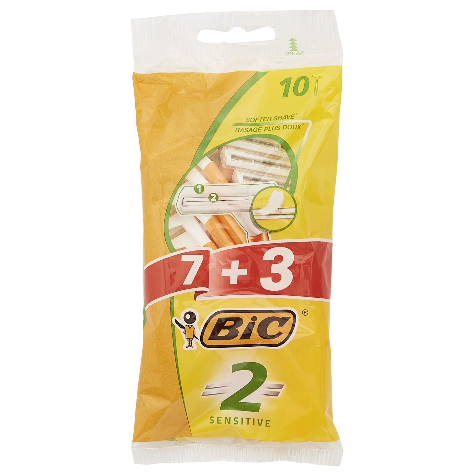 خود تراش بیک مدل SENSITIVE 2 بسته 10 عددی -  - 5