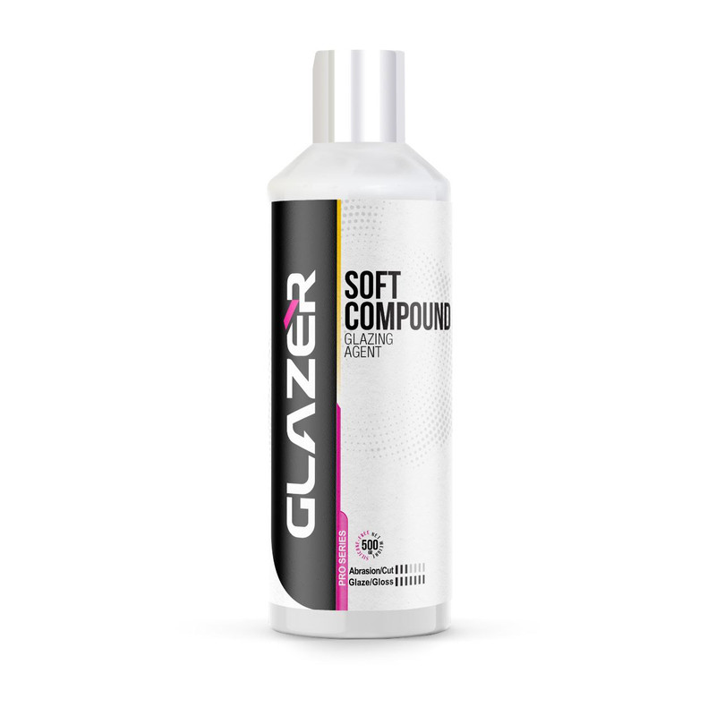 پولیش خودرو گلیزر مدل SOFT COMPOUND pro وزن 500 گرم