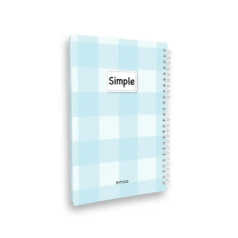 دفتر مشق 100 برگ پیتیکو مدل جلد سخت طرح سیمپل