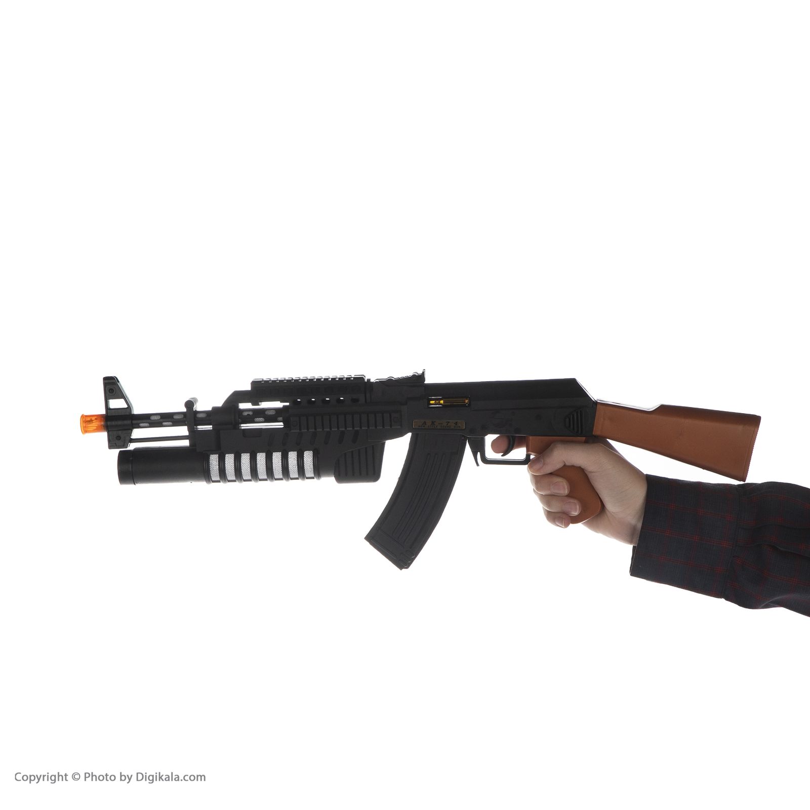 تفنگ بازی مدل AK-74 کد LX.7622B -  - 5