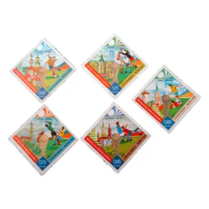 تمبر یادگاری مدل فوتبال کد bc-1773 مجموعه 5 عددی