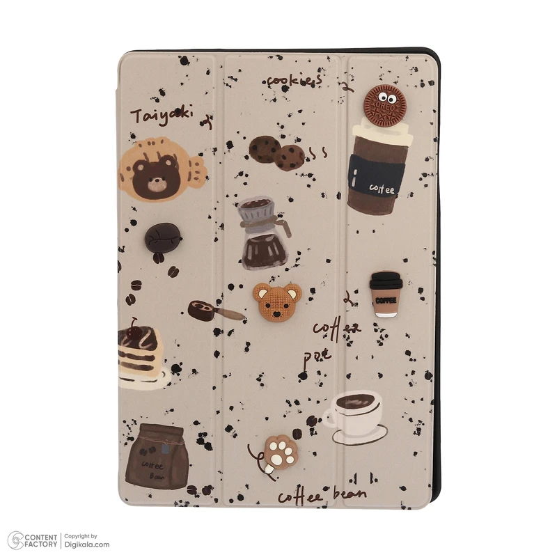 کیف کلاسوری دی کیس مدل Coffee مناسب برای تبلت سامسونگ Galaxy Tab A9 Plus-11 Inch