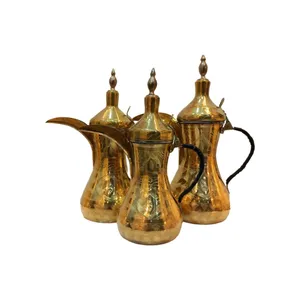 قهوه جوش برنجی مدل سوری بسته سه عددی