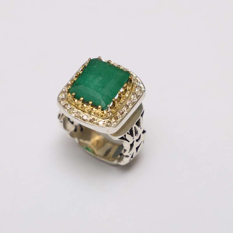 انگشتر نقره مردانه مدل 9