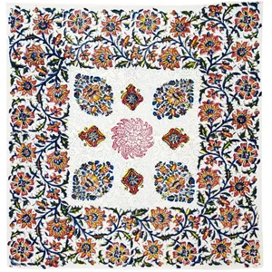 رومیزی قلمکار مدل شمسه ترنج کد TRSH-60-60