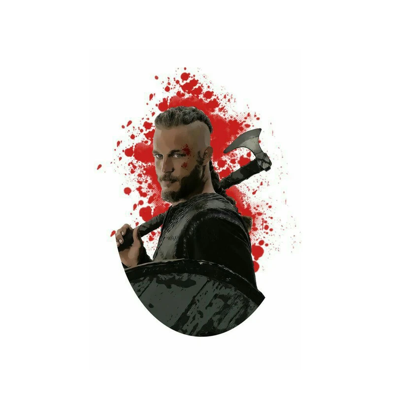  استیکر لپ تاپ و موبایل مدل سریال طرح وایکینگ ها رگنار Vikings Ragnar کد 3570