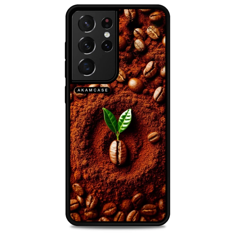 کاور آکام مدل AMC-WSGS21U-COFFEE-14 مناسب برای گوشی موبایل سامسونگ Galaxy S21 Ultra