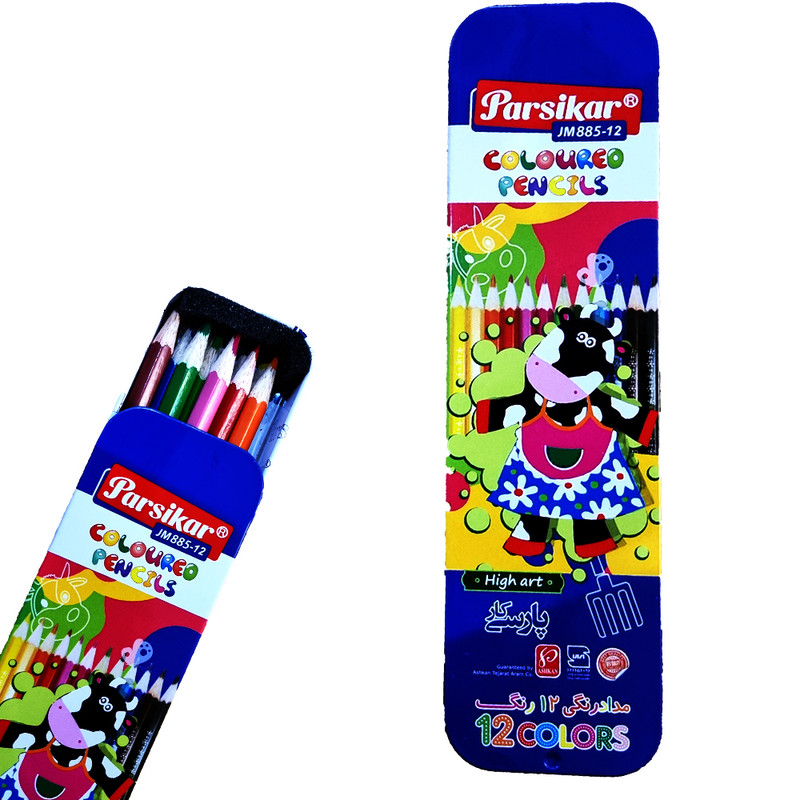 بسته لوازم تحریر پارسیکار مدل خلاقیت مجموعه 12 عددی
