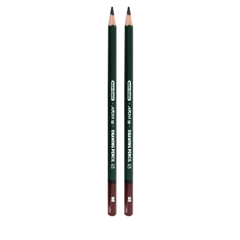مداد طراحی آریا مدل Drawing Pencil کد 170724 بسته 2 عددی