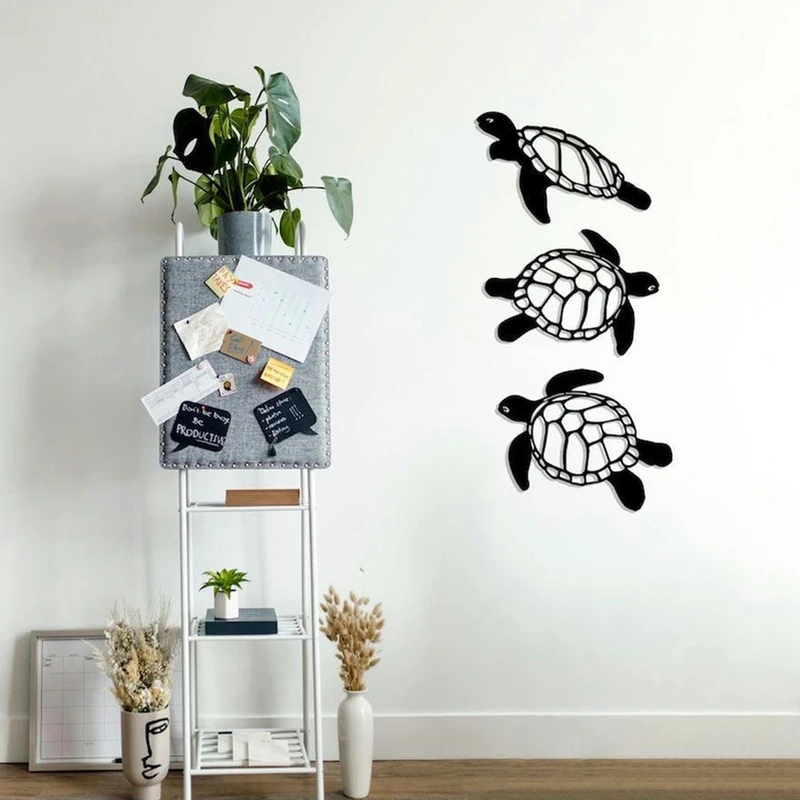 استیکر دکو رستا  مدل لاک پشت کد C339 مجموعه سه عددی 