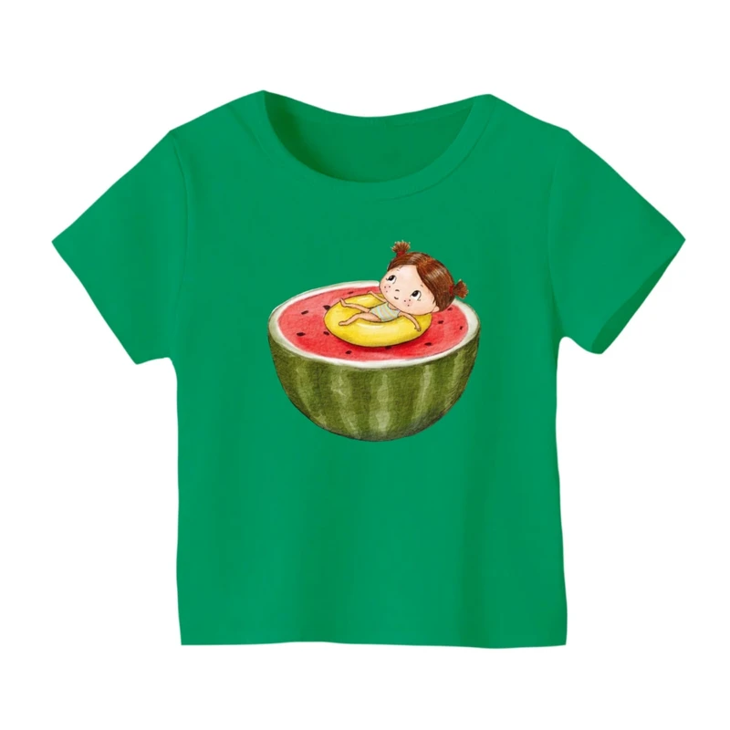 تی شرت آستین کوتاه بچگانه مدل دخترک یلدایی کد 33