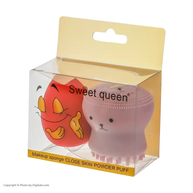 برس پاک ‌سازی سوییت کویین مدل 22 به همراه پد آرایشی