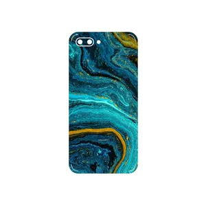 MAHOOT Turquoise marblewith golden streaks Cover Sticker for Honor 10