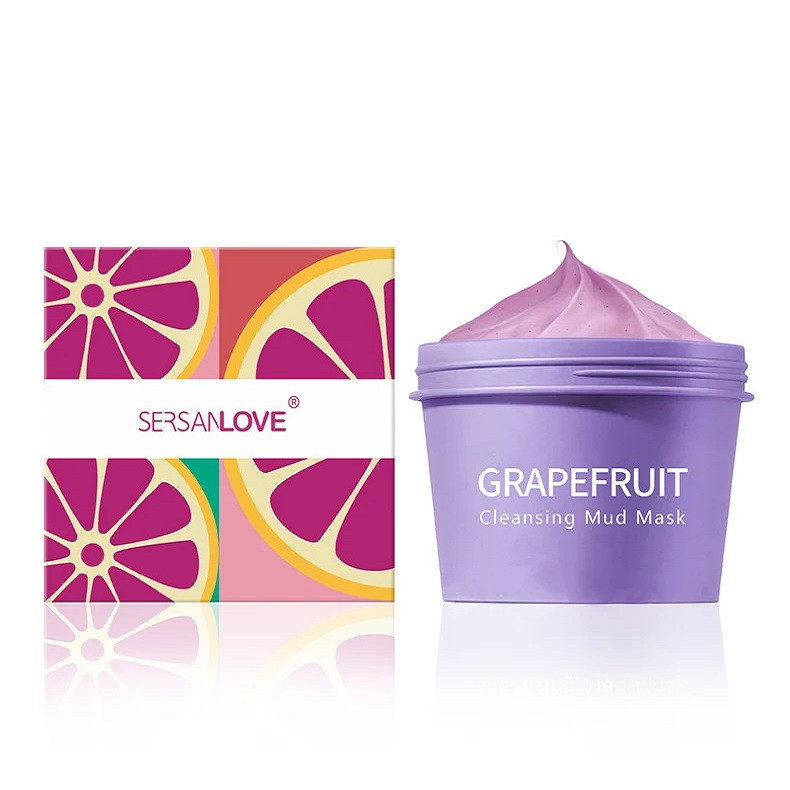 ماسک لایه بردار صورت سرسان لاو مدل Grapefruit Mud وزن 100 گرم