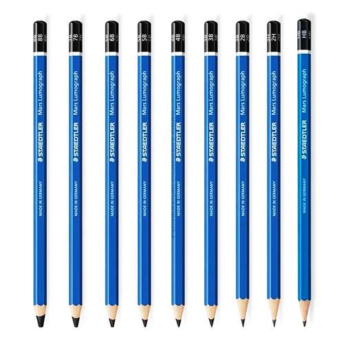 مداد طراحی استدلر مدل مارس لوموگراف بسته 9 عددی