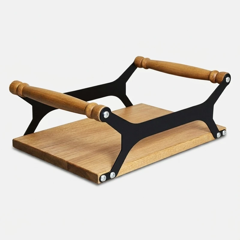 سینی دسته دار مدل OakLine سایز 30×20 سانتی متر