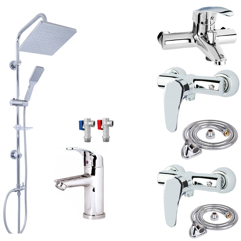 ست شیرآلات اندیکا مدل پریا PCNR9 مجموعه 9 عددی