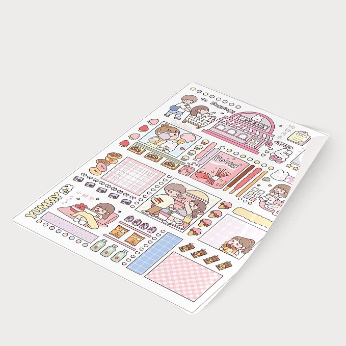 برچسب مدل برش نخورده اسکرپ بوک خرید