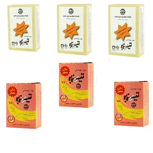 پودر موبر تیزبر مدل کربنات کلسیم وزن 80 گرم بسته 3 عددی همراه پودر موبر تیزبر وزن 80 گرم مجموعه 3 عددی
