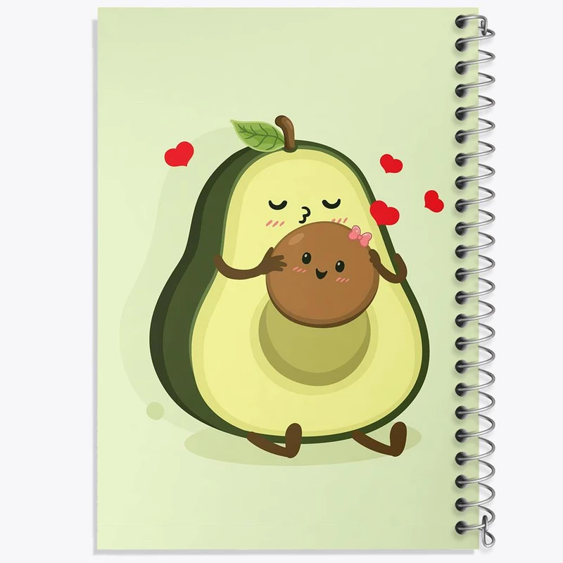 دفتر مشق 100 برگ خندالو طرح آووکادو کد 29581