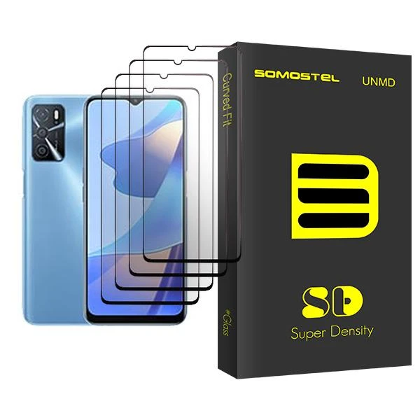 محافظ صفحه نمایش سوماستل مدل SD Glass MIX004 مناسب برای گوشی موبایل اوپو A54s بسته چهار عددی