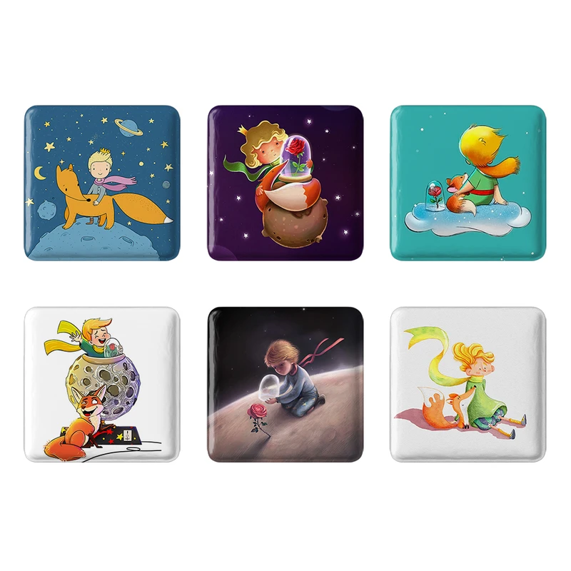 مگنت خندالو طرح شازده کوچولو کد 1647A مجموعه 6 عددی