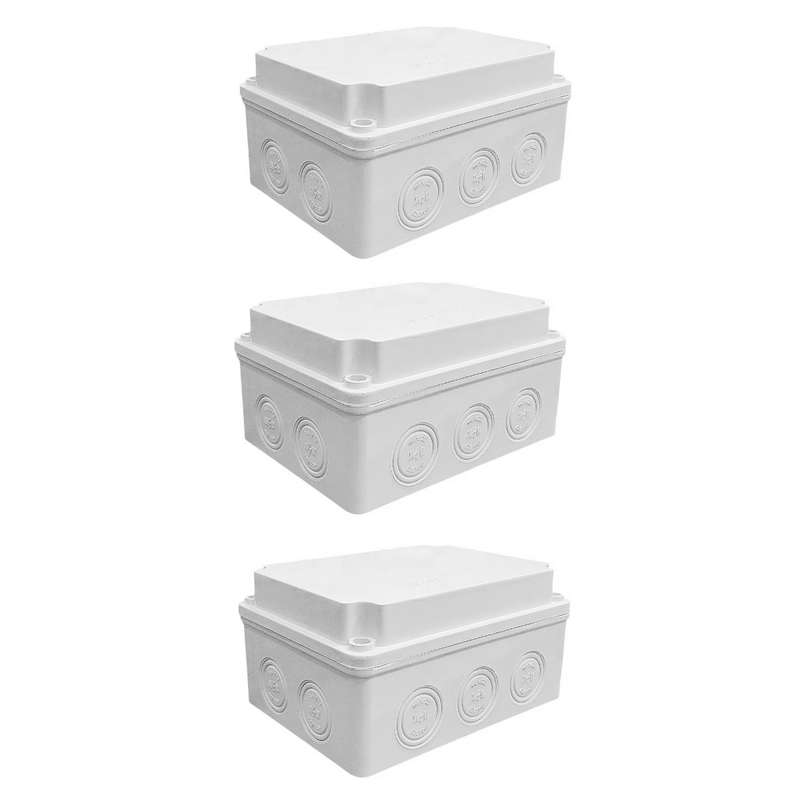 جعبه تقسیم برق ماهان باکس مدل 15X10 مجموعه 3 عددی جعبه تقسیم برق ماهان باکس مدل 15X10 مجموعه 3 عددی