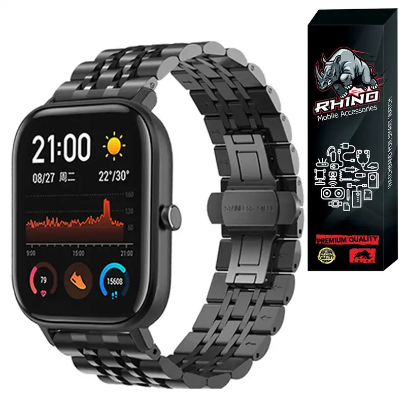 بند راینو مدل 7bead مناسب برای ساعت هوشمند هایلو RS4 Plus / RS4