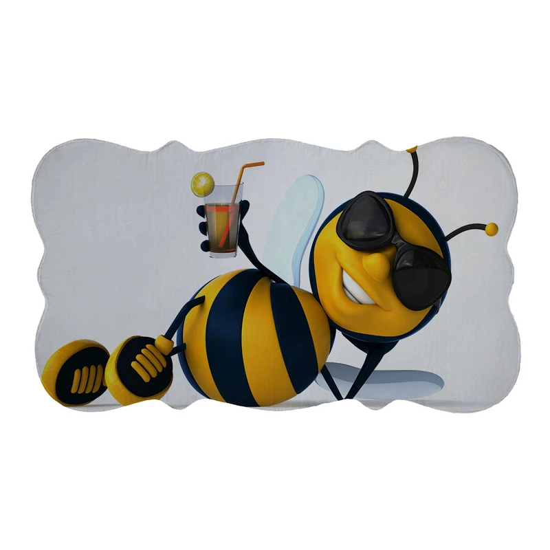 پادری مدل دالبر طرح زنبور کد 6195 سایز 110×60 سانتی متر