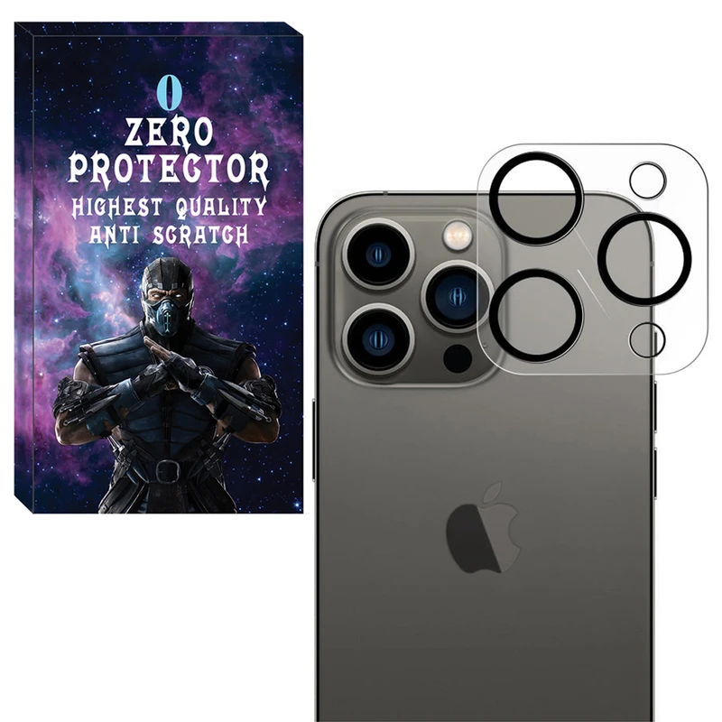 محافظ لنز دوربین زیرو مدل Glass 3D ZR مناسب برای گوشی موبایل اپل Iphone 13 Pro / 13 Pro Max