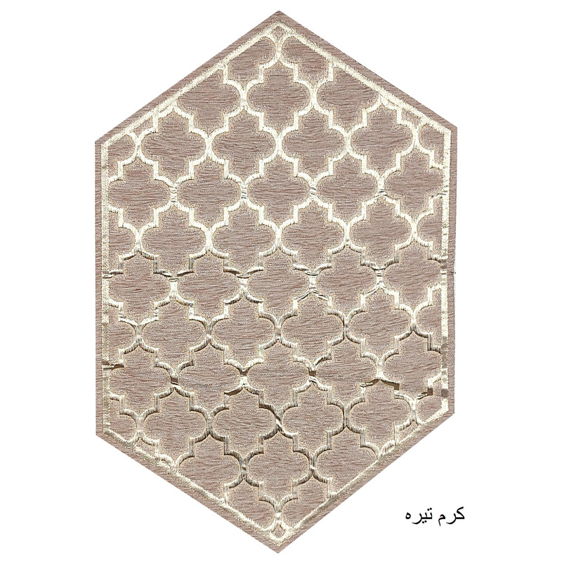 رومیزی مدل مخمل لانه زنبوری مجموعه 6 عددی