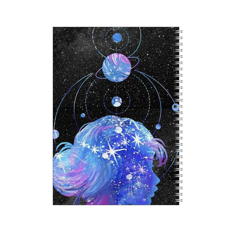 دفتر مشق 100 برگ بامبیلیپ طرح دختر و منظومه شمسی کد 0438816