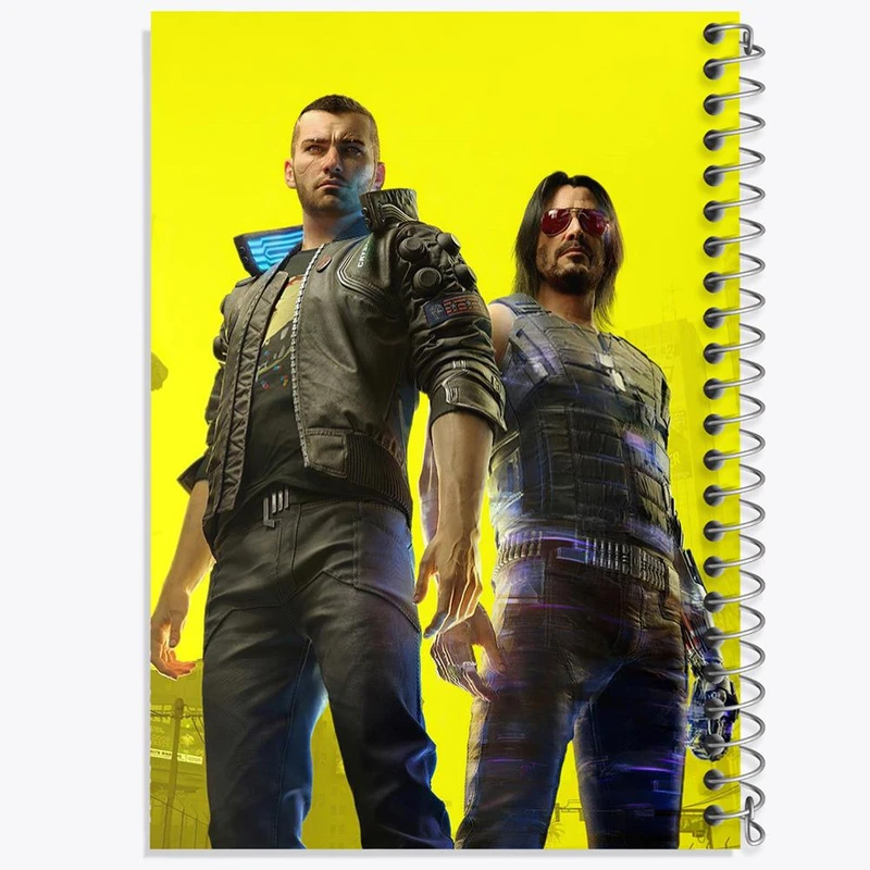 دفتر مشق 100 برگ خندالو طرح وی و جانی سایبر پانک کد 30561