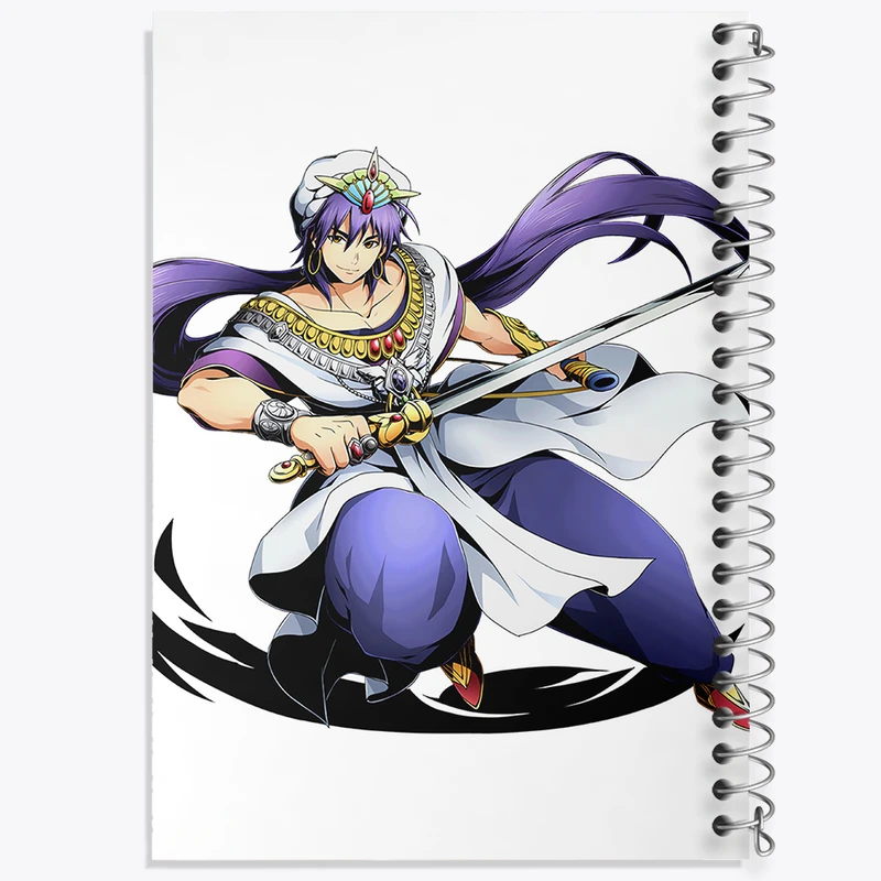 دفتر نقاشی 50 برگ خندالو طرح سندباد انیمه ماگی هزارتوی سحر و جادو کد 36020