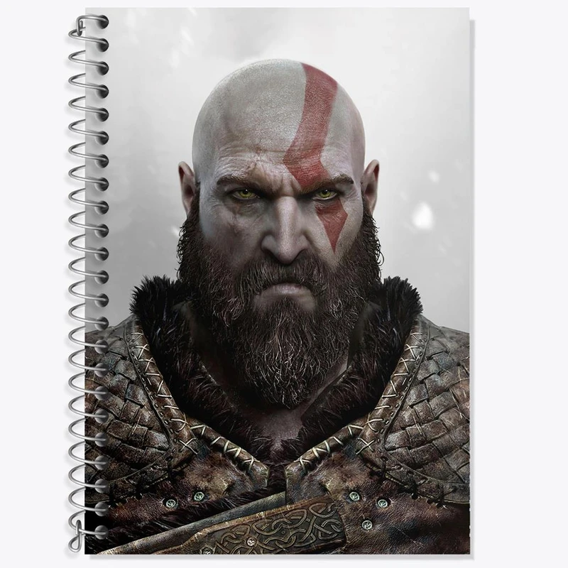 دفتر زبان 50 برگ خندالو مدل دو خط طرح بازی گاد آف وار God Of War کد 28632