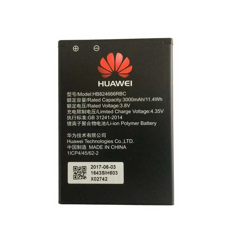 باتری لیتیومی هوآوی مدل HB824666RBC ظرفیت 3000 میلی آمپر ساعت مناسب برای مودم  M60