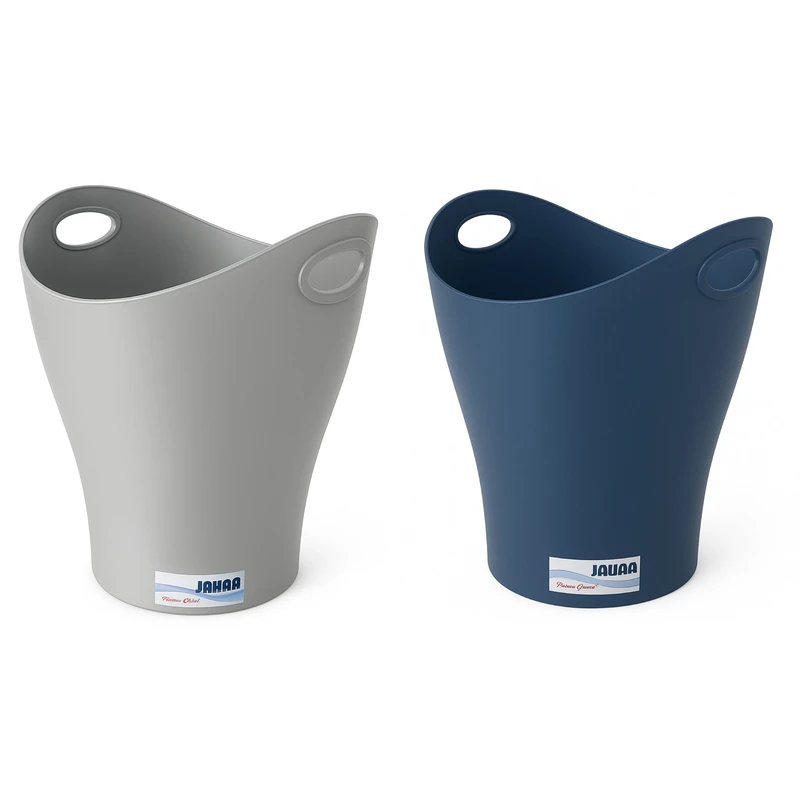 سطل زباله اداری جهان مدل دسته دار لارج بسته 2 عددی