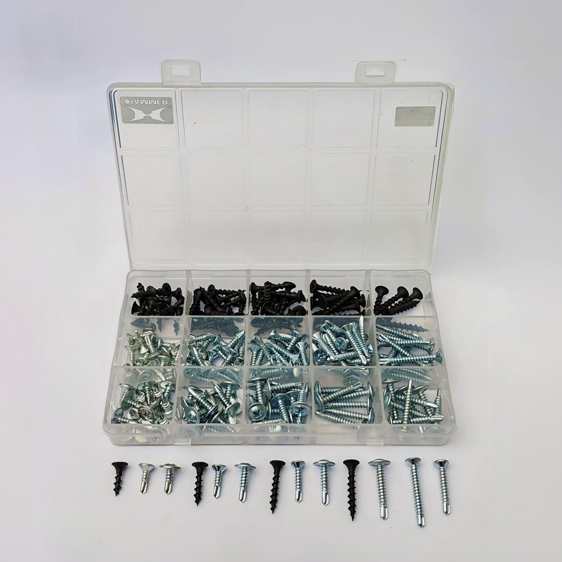 پیچ سرمته و ام دی اف هامر مدل Home FIX K بسته 210 عددی پیچ سرمته و ام دی اف هامر مدل Home FIX K بسته 210 عددی