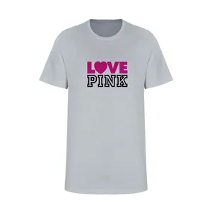 تی شرت آستین کوتاه زنانه مدل  L261 رنگ طوسی