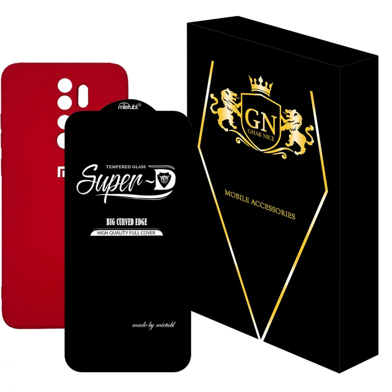 کاور قاب نایس مدل 2SDL مناسب برای گوشی موبایل شیائومی Redmi Note 8 Pro به همراه محافظ صفحه نمایش