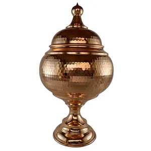 آجیل خوری مسی مدل خمره ای کد 2434-3