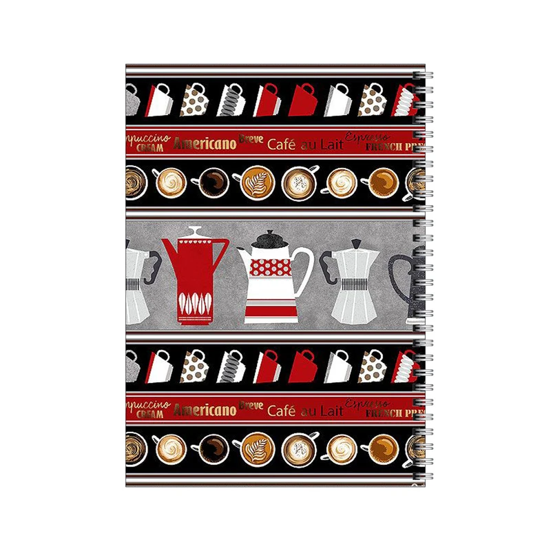 دفتر مشق 100 برگ بامبیلیپ طرح قهوه و کافه لاته کد 4968791