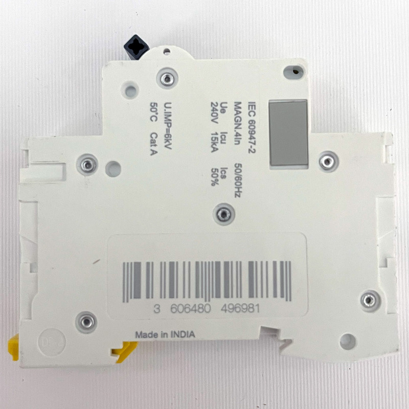 فیوز مینیاتوری تک پل 10 آمپر اشنایدر مدل xC60 Acti9 کد A9N1P10B