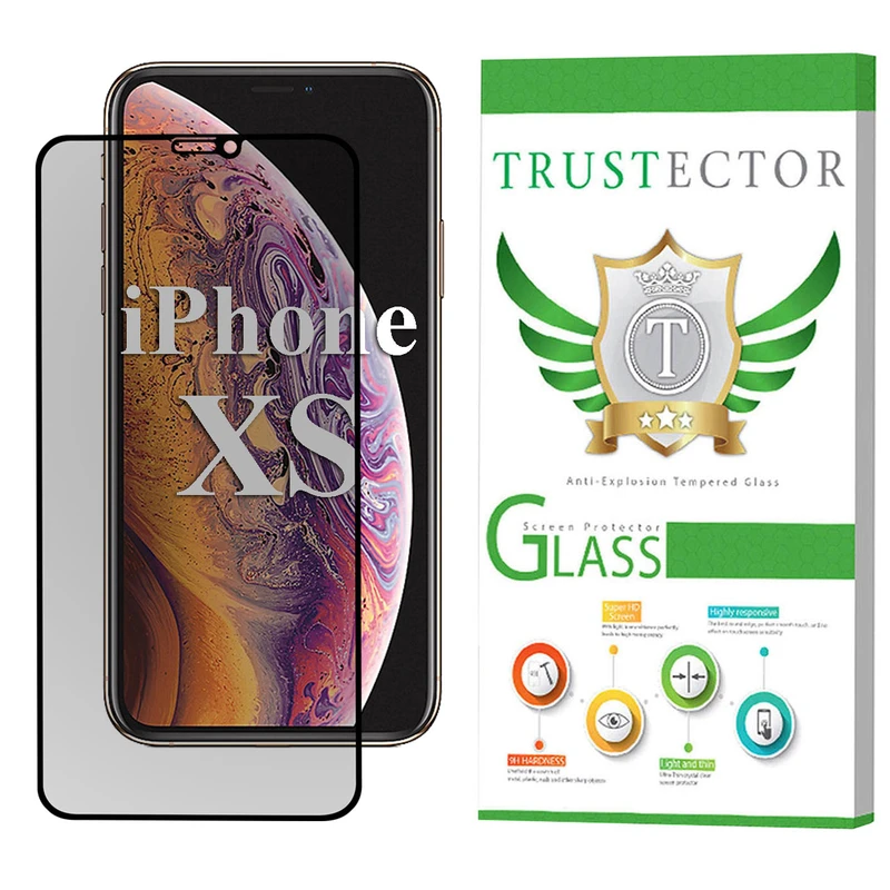 محافظ صفحه نمایش حریم شخصی تراستکتور مدل PFTA مناسب برای گوشی موبایل اپل iPhone XS