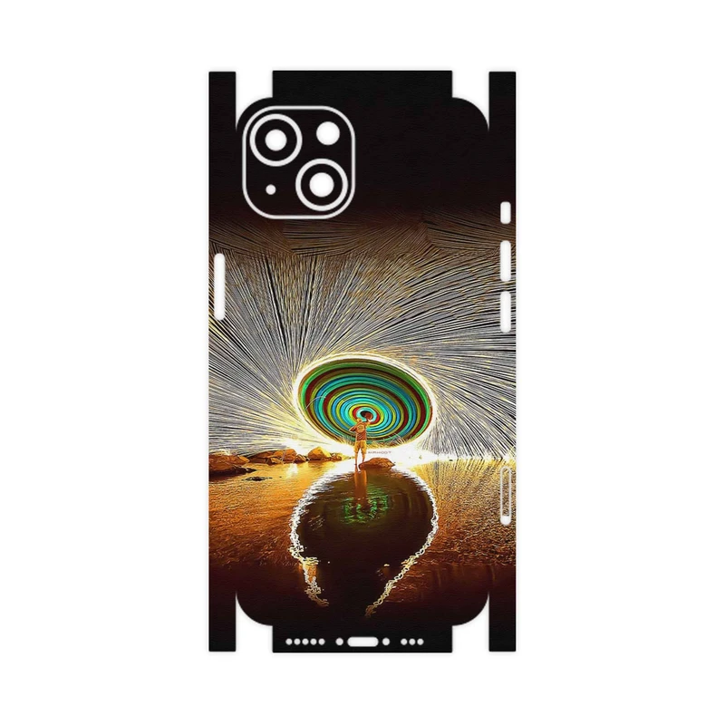 برچسب پوششی ماهوت مدل Night Light Fountain-FullSkin مناسب برای گوشی موبایل اپل iPhone 13