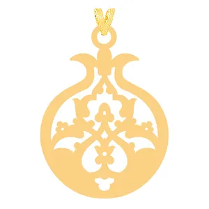 آویز گردنبند طلا 18 عیار زنانه الن نار مدل N31711