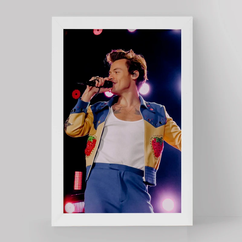 تابلو خندالو مدل هری استایلز گروه موسیقی وان دایرکشن One Direction کد 18886