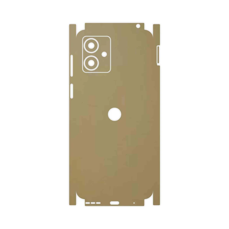 برچسب پوششی ماهوت مدل Matte-Gold-FullSkin مناسب برای گوشی موبایل موتورولا Moto G14