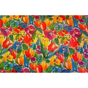 کاغذ کادو مدل گل لاله کد 52 بسته 50 عددی